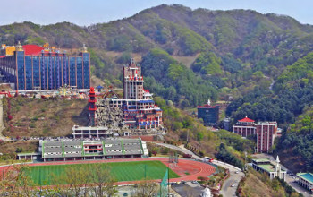 The precincts of the Harvest Temple